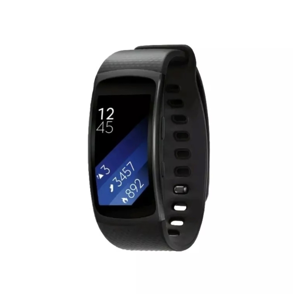 Samsung Galaxy Gear Fit 2 Smart Watch Fitness Tracker HRM SM-R360 Black. Large